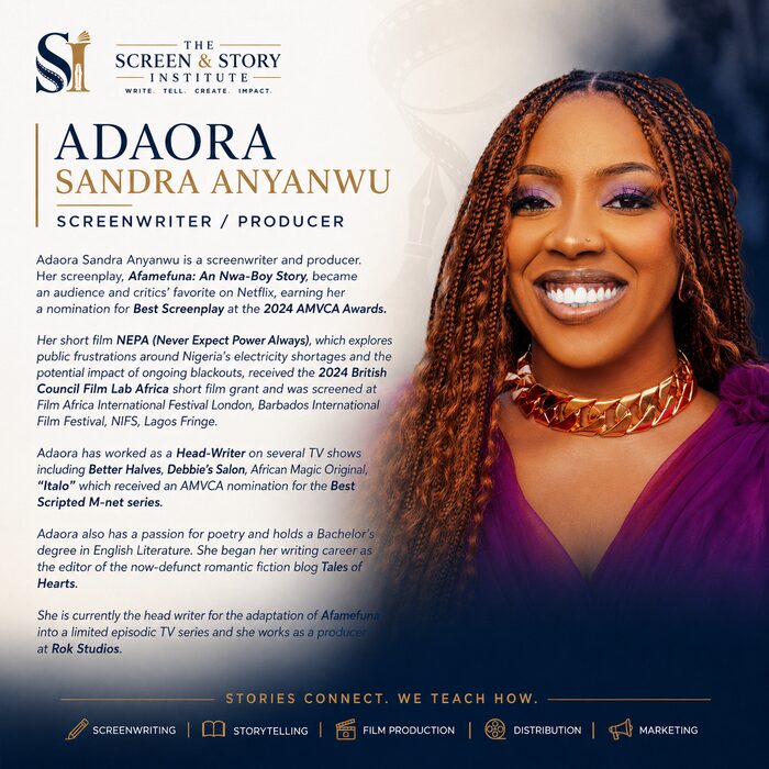 Adaora Sandra Anyanwu — Screenwriter, Producer
