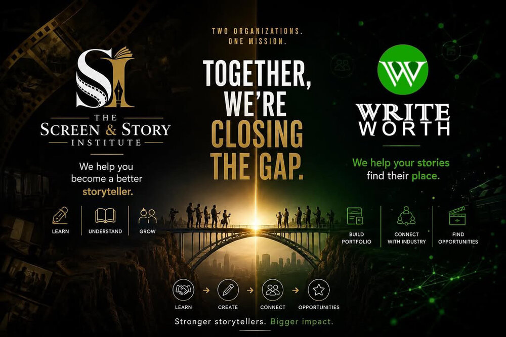 The Screen & Story Institute in partnership with WriteWorth — together, we're closing the gap
